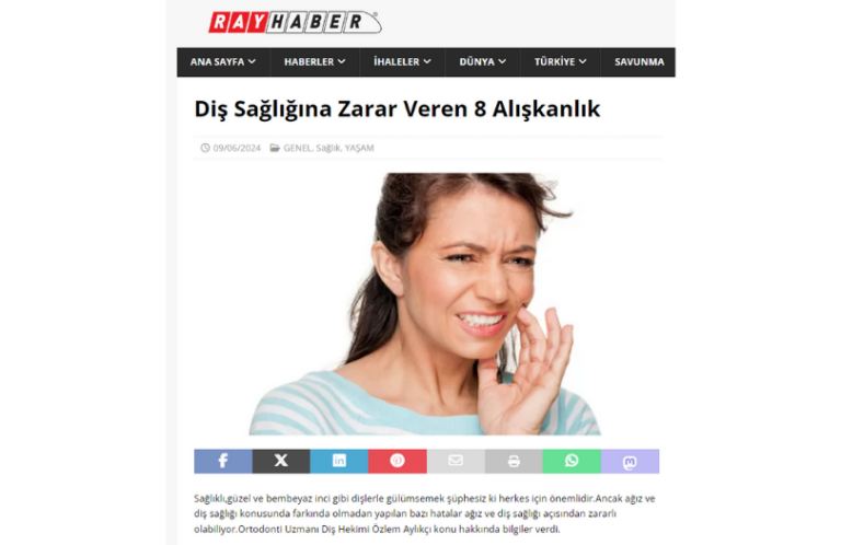Dis Sagligina Zarar Veren 8 Aliskanlik Dr. Ozlem Aylikci drozlemorto invisalign first invisaliign teen invisalign provider